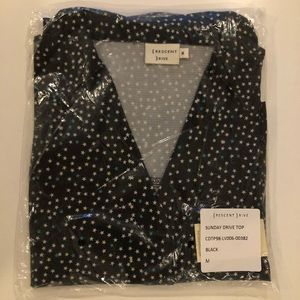 Crescent Drive Button-down Tie Sunday Drive Top